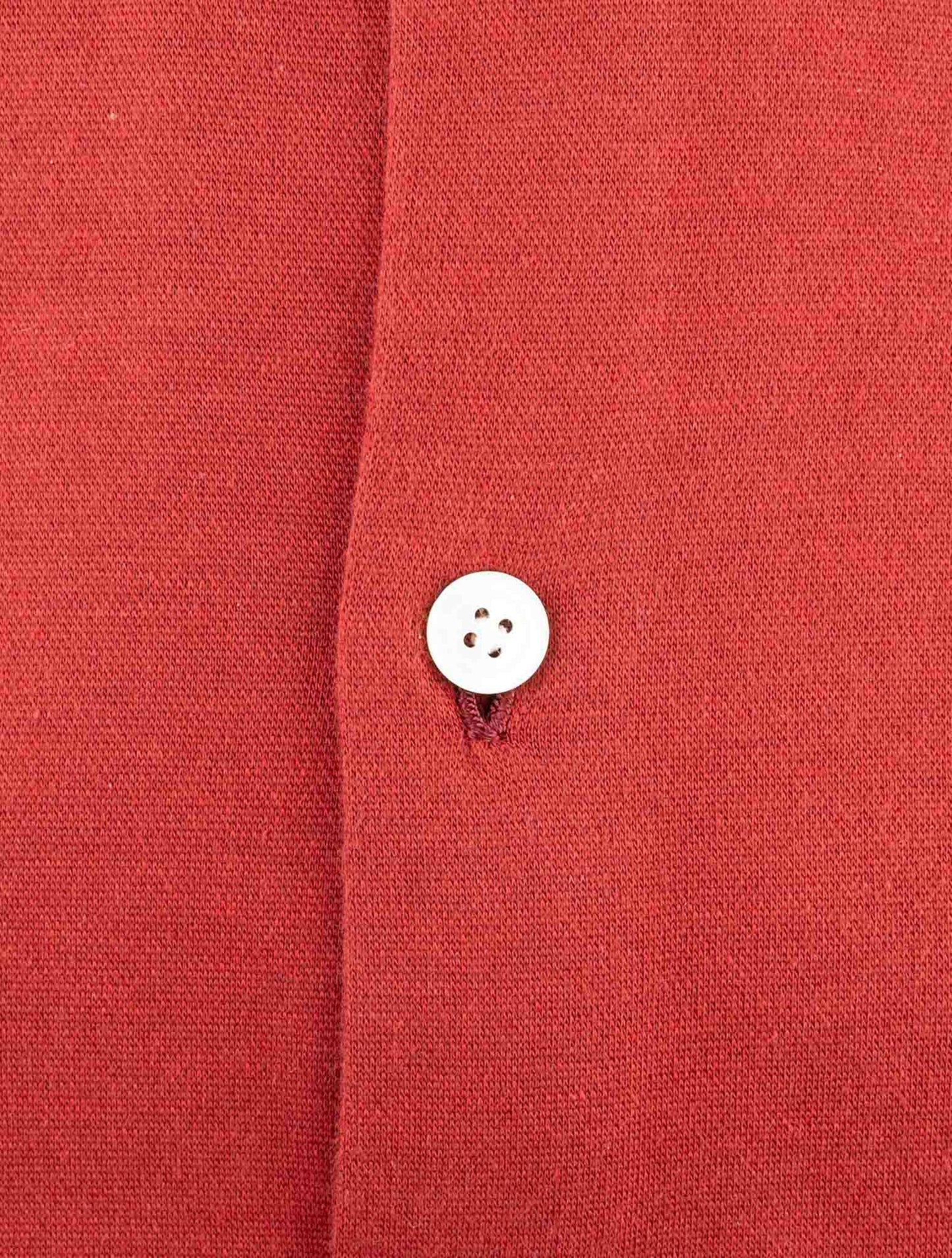Kiton Red Cotton Cashmere Shirt