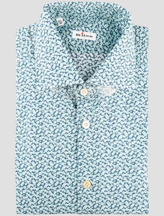 Kiton Multicolor Cotton Shirt