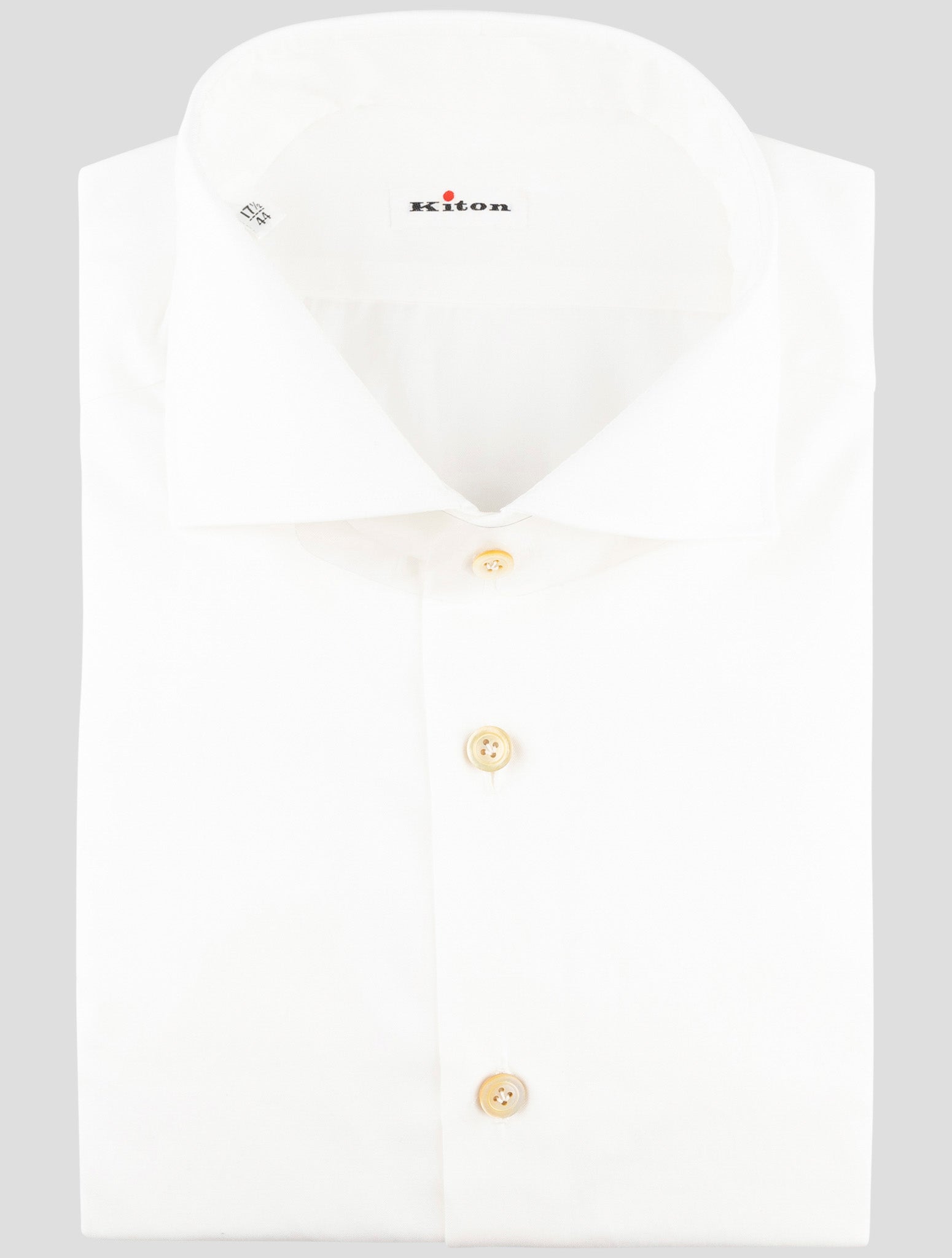 Kiton White Cotton Shirt