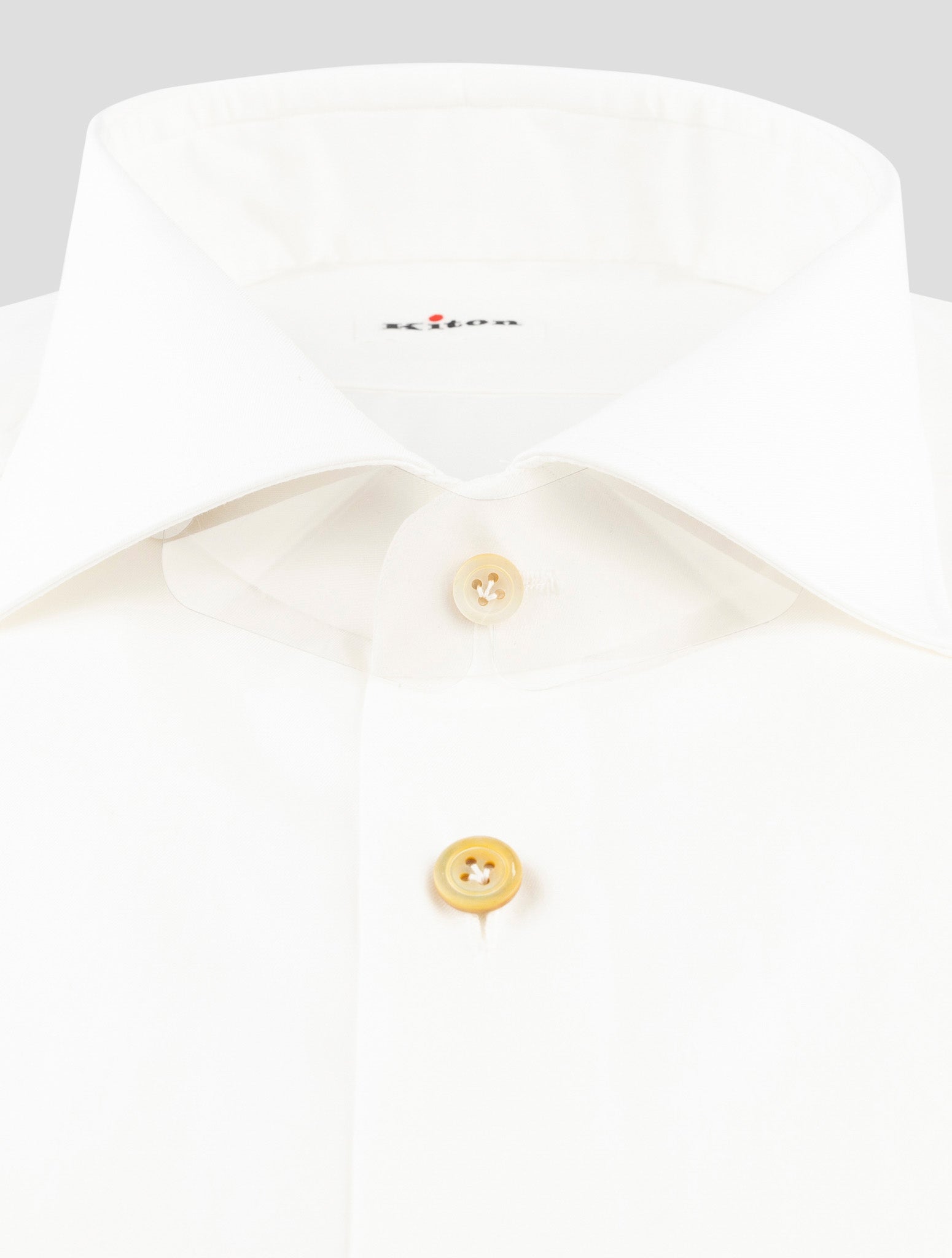 Kiton White Cotton Shirt