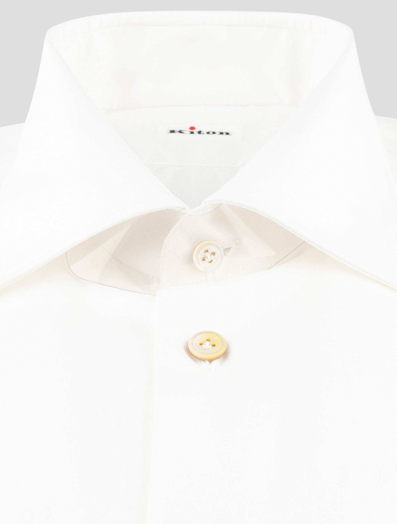 Kiton White Cotton Shirt