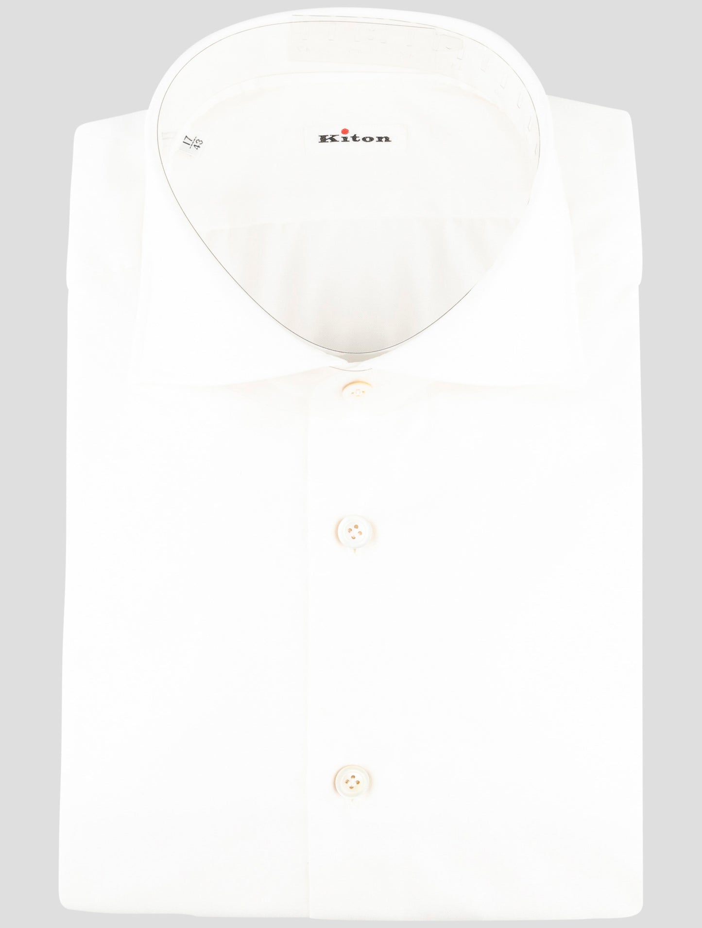 Kiton White Cotton Shirt