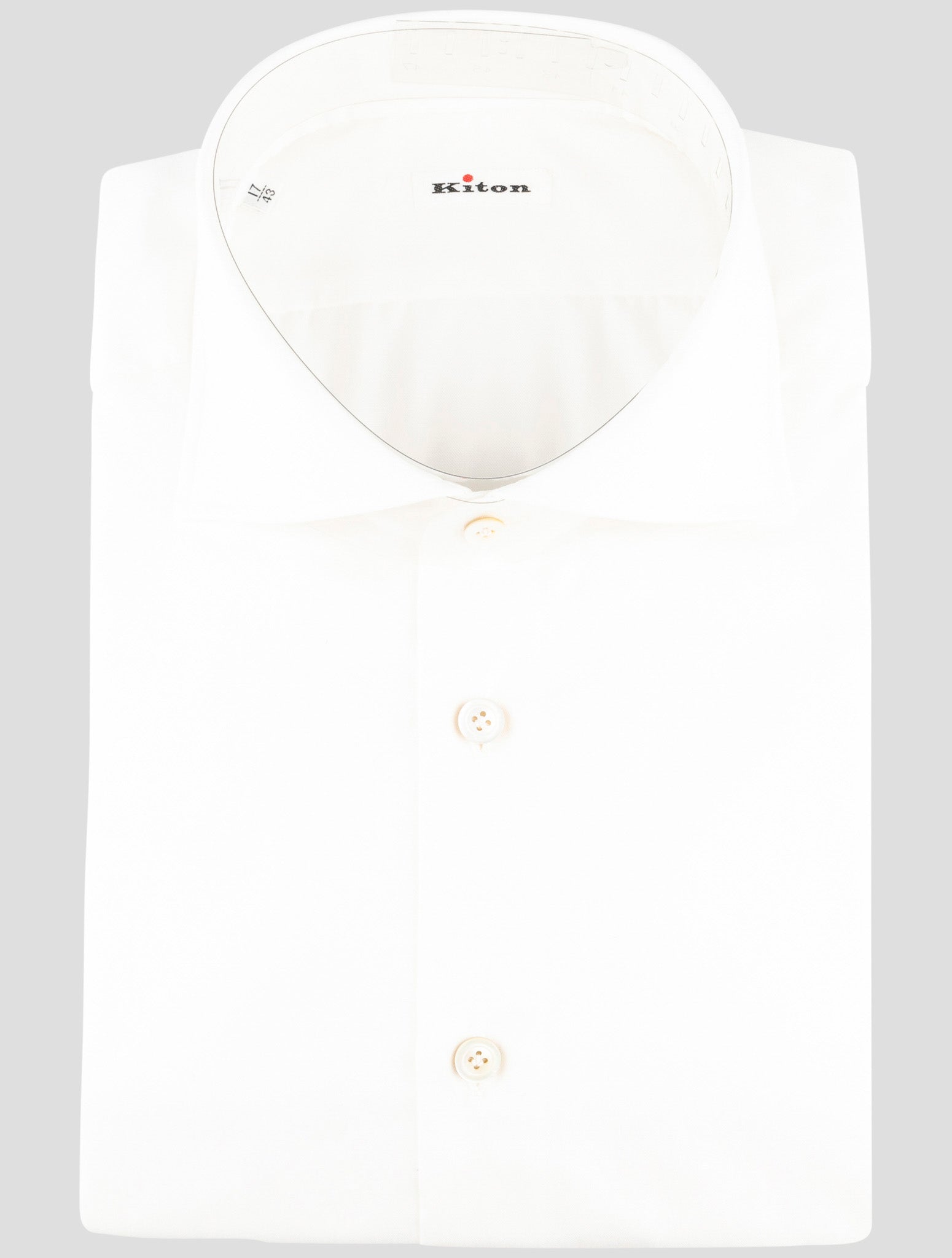 Kiton White Cotton Shirt