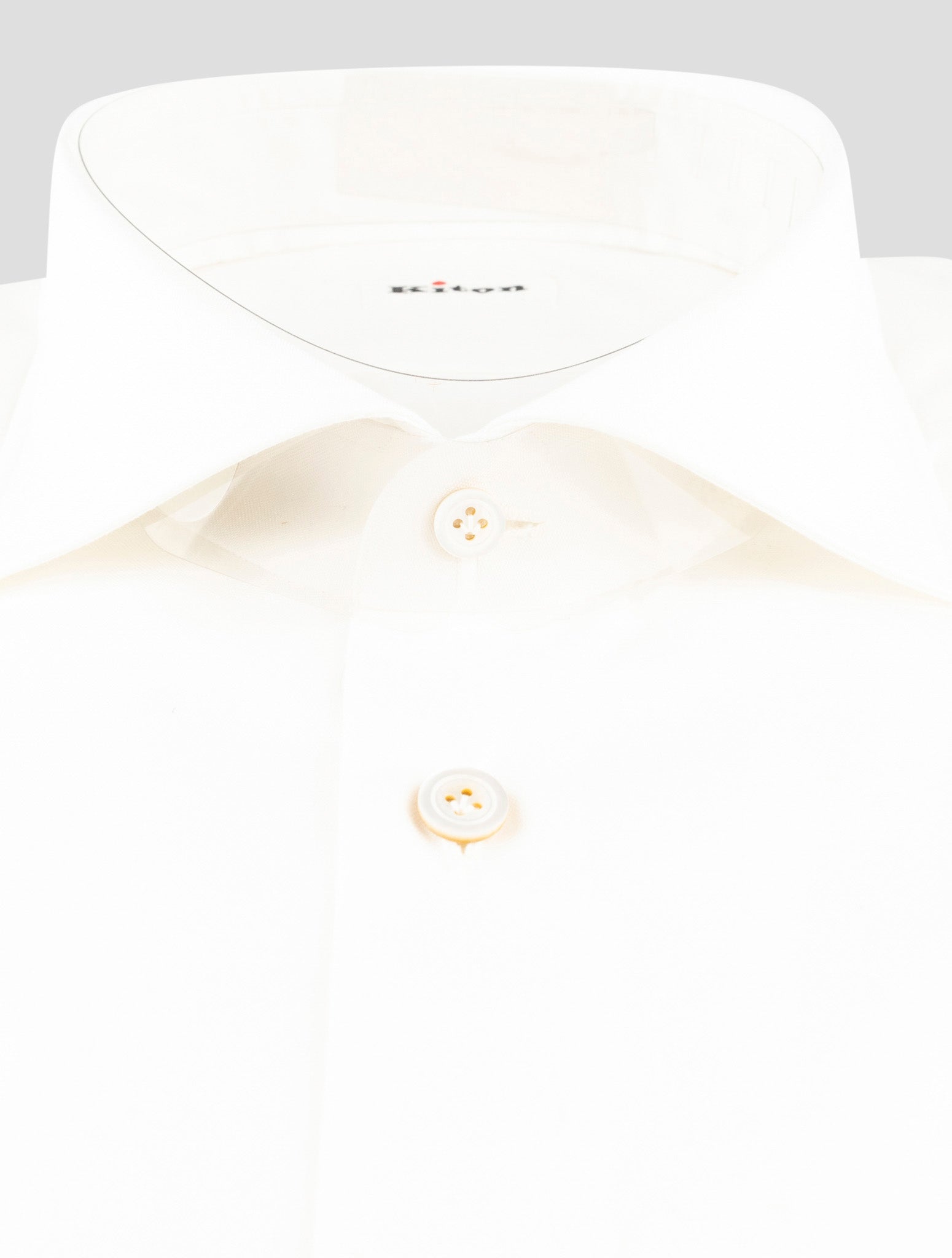 Kiton White Cotton Shirt