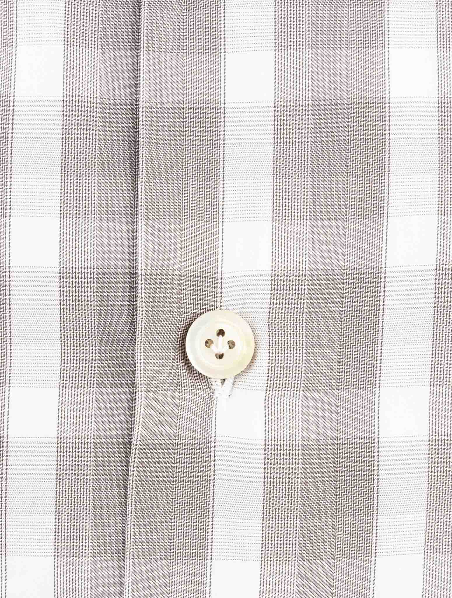 Kiton Gray Cotton Shirt