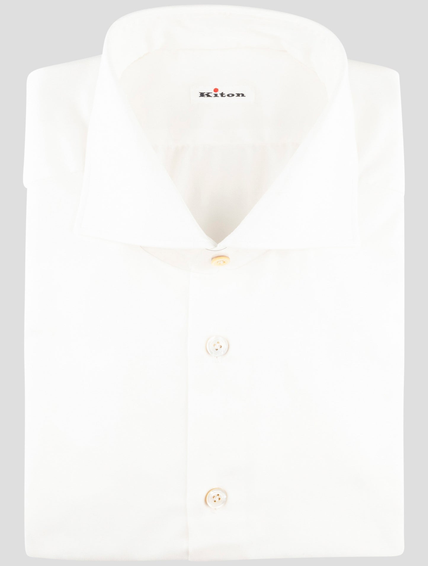 Kiton White Cotton Shirt