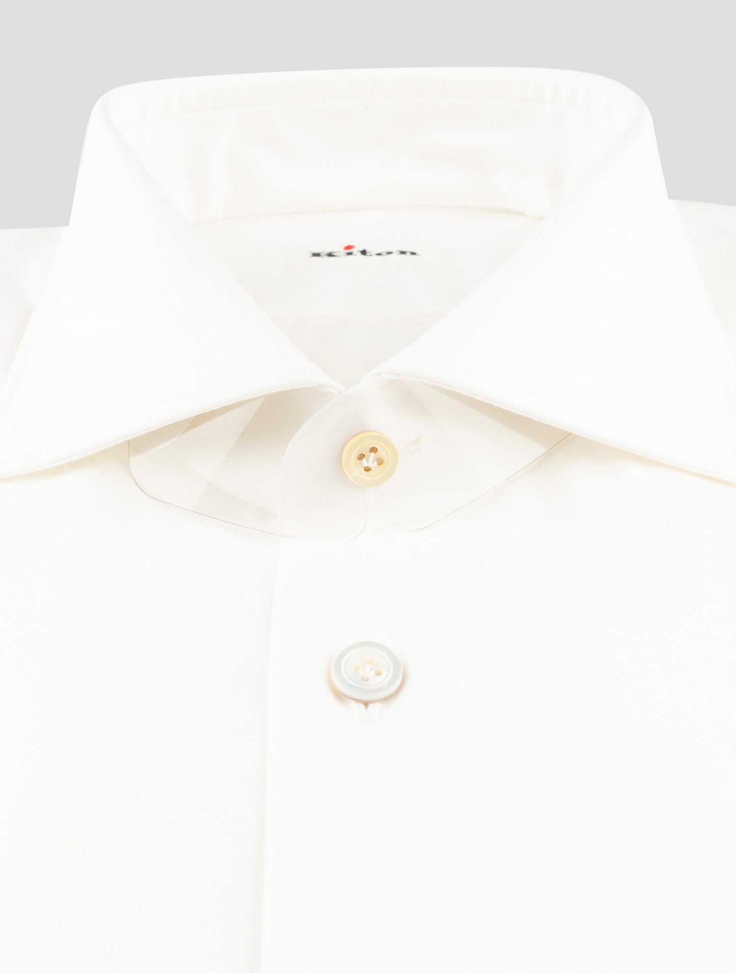 Kiton White Cotton Shirt