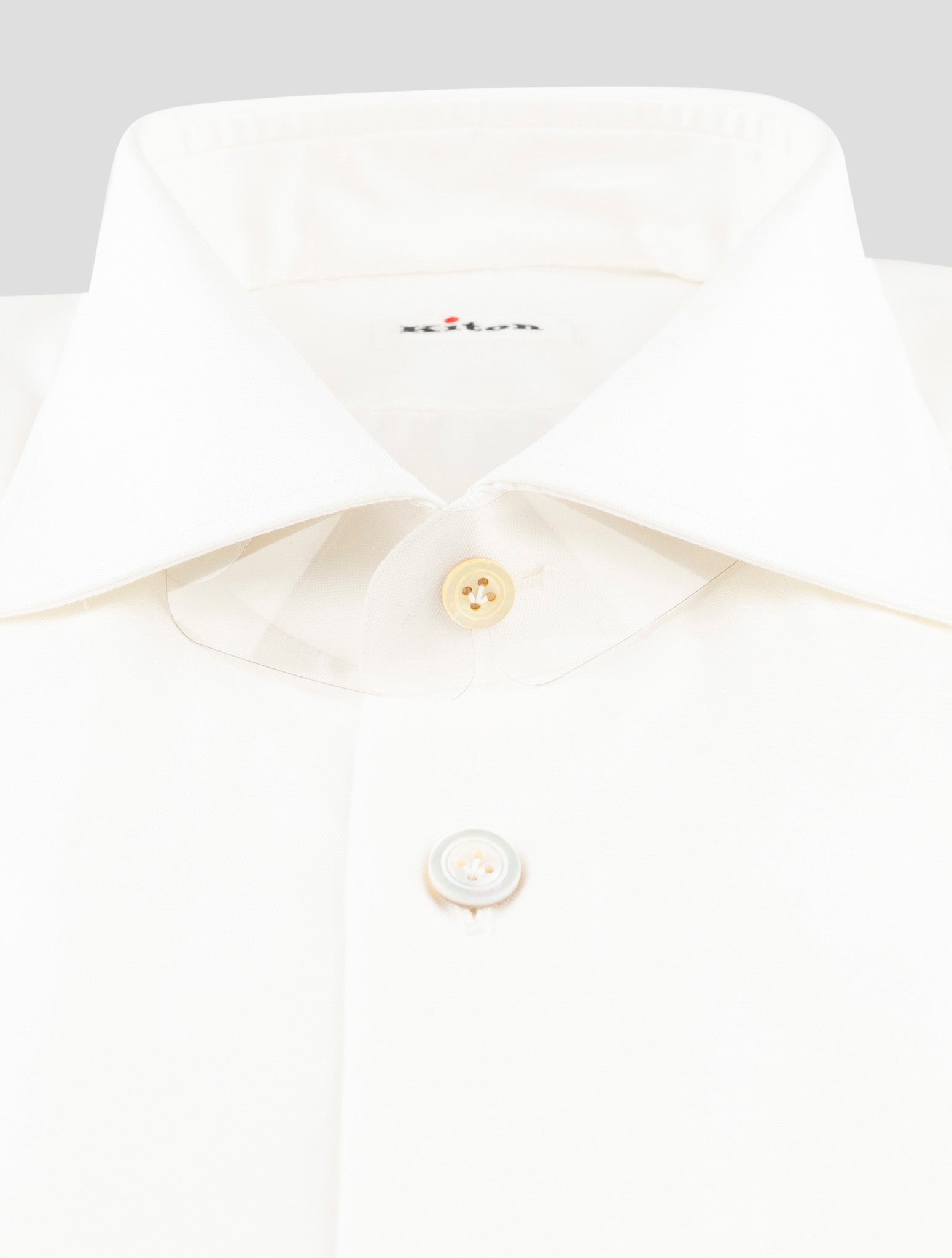 Kiton White Cotton Shirt