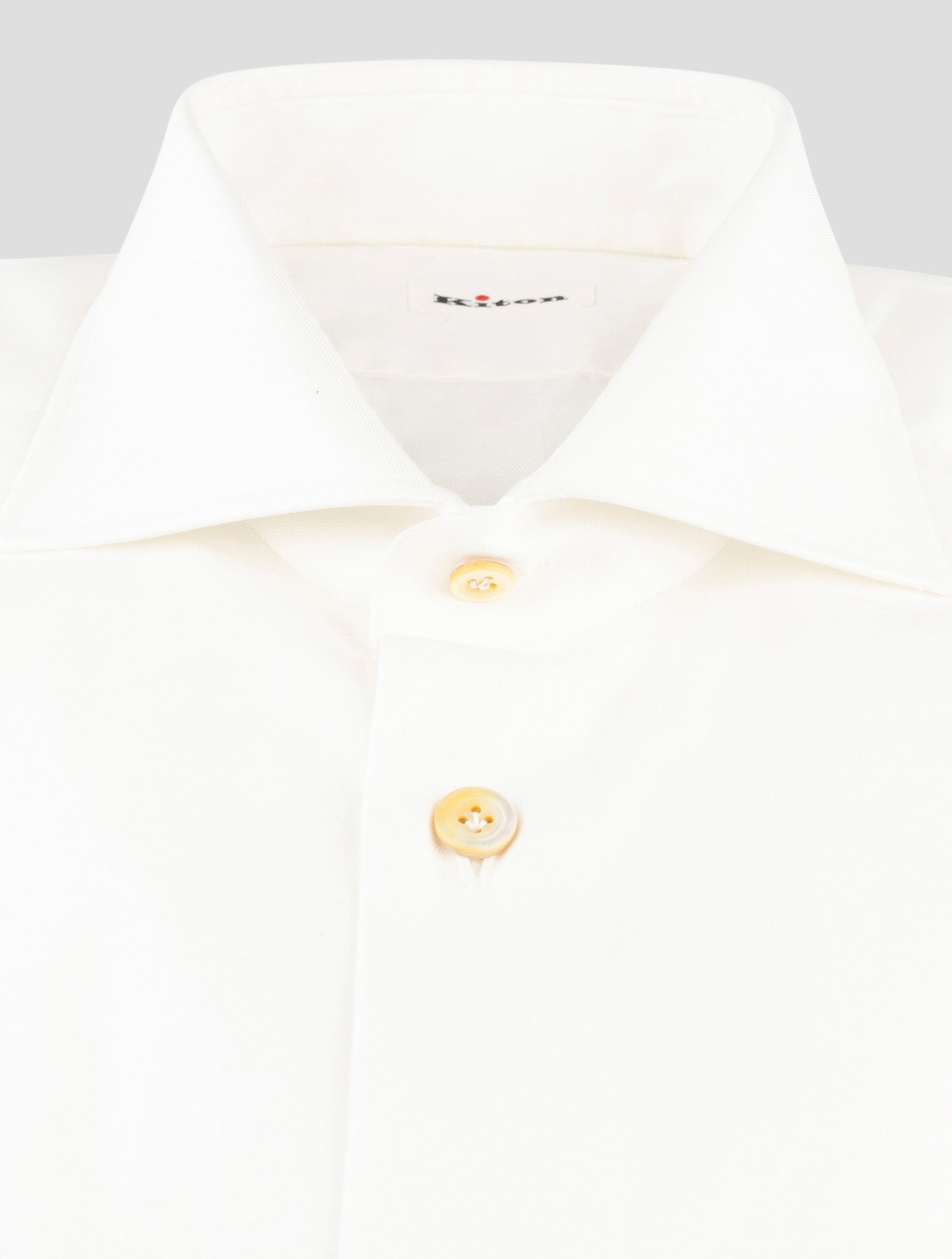 Kiton White Cotton Shirt