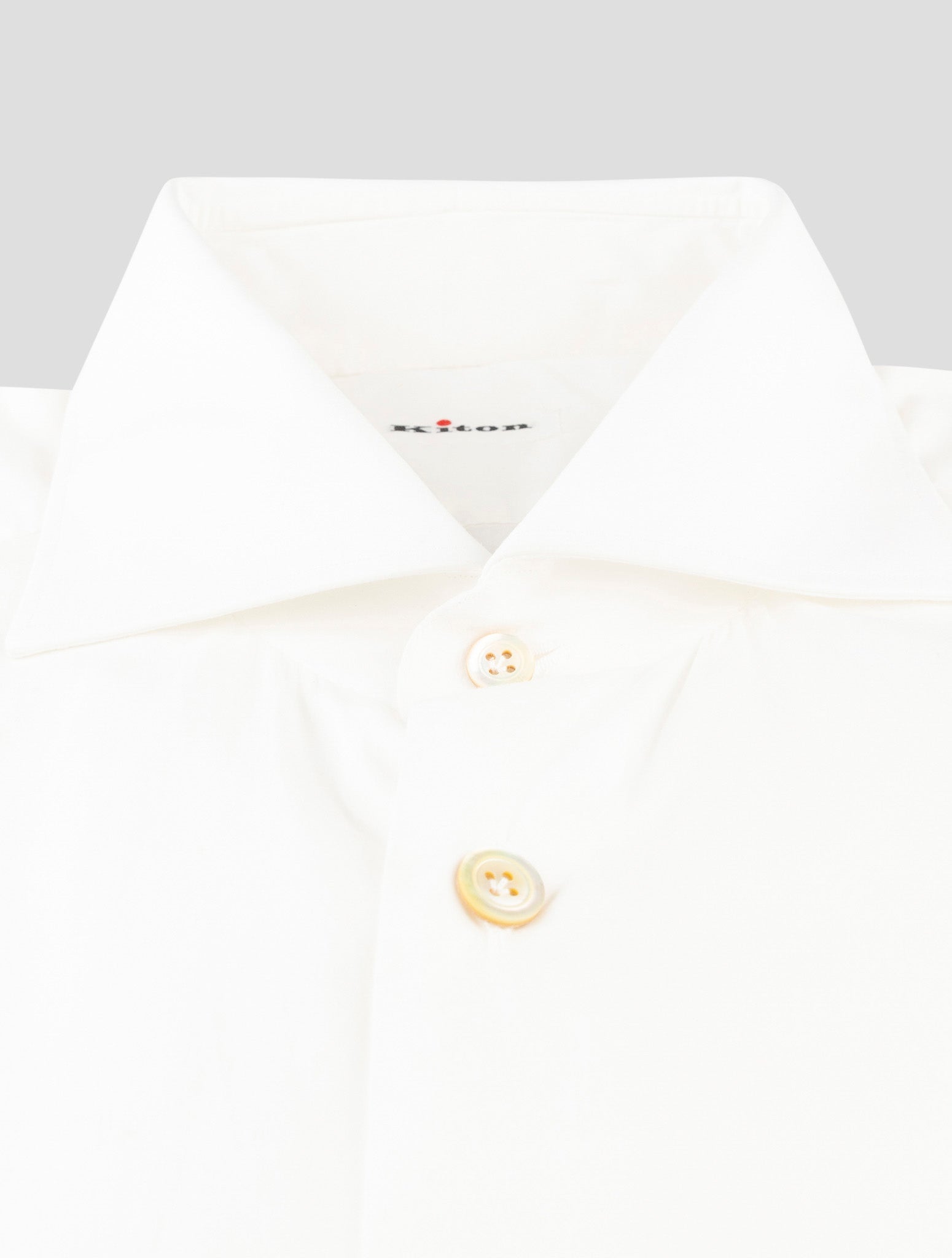Kiton White Cotton Shirt