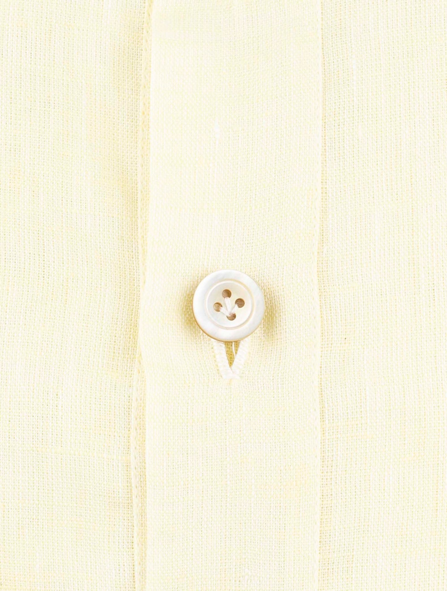 Kiton Yellow Linen Shirt