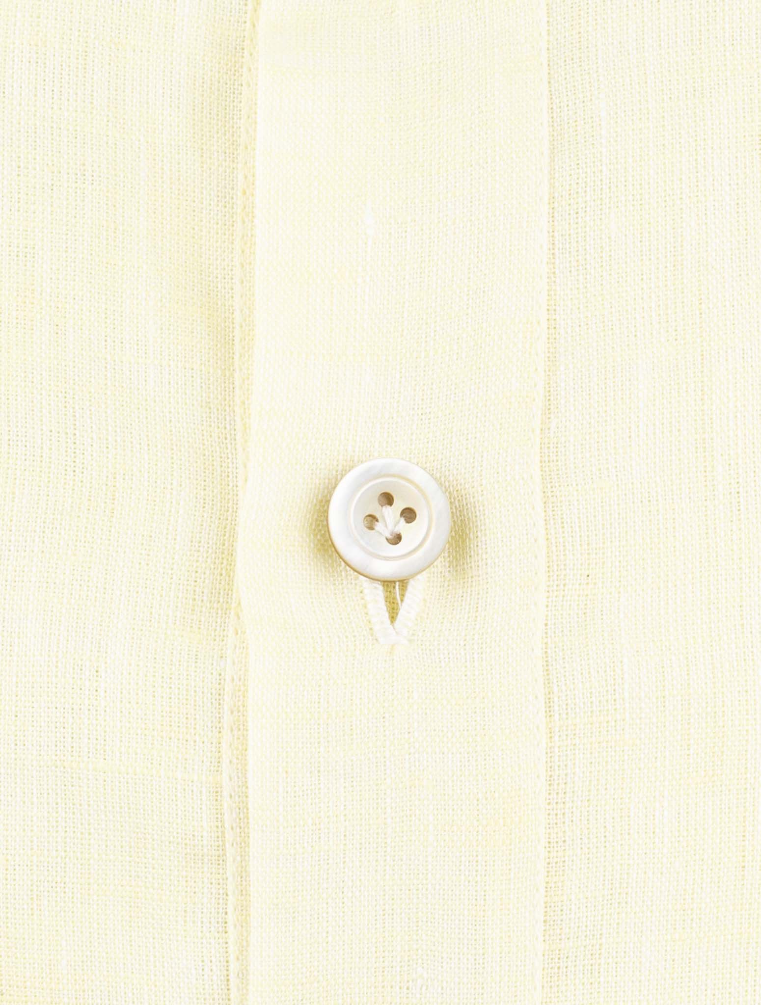 Kiton Yellow Linen Shirt