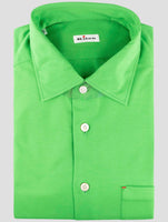 Kiton Green Cotton Shirt