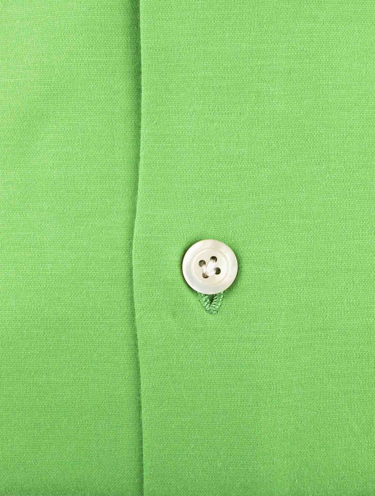 Kiton Green Cotton Shirt