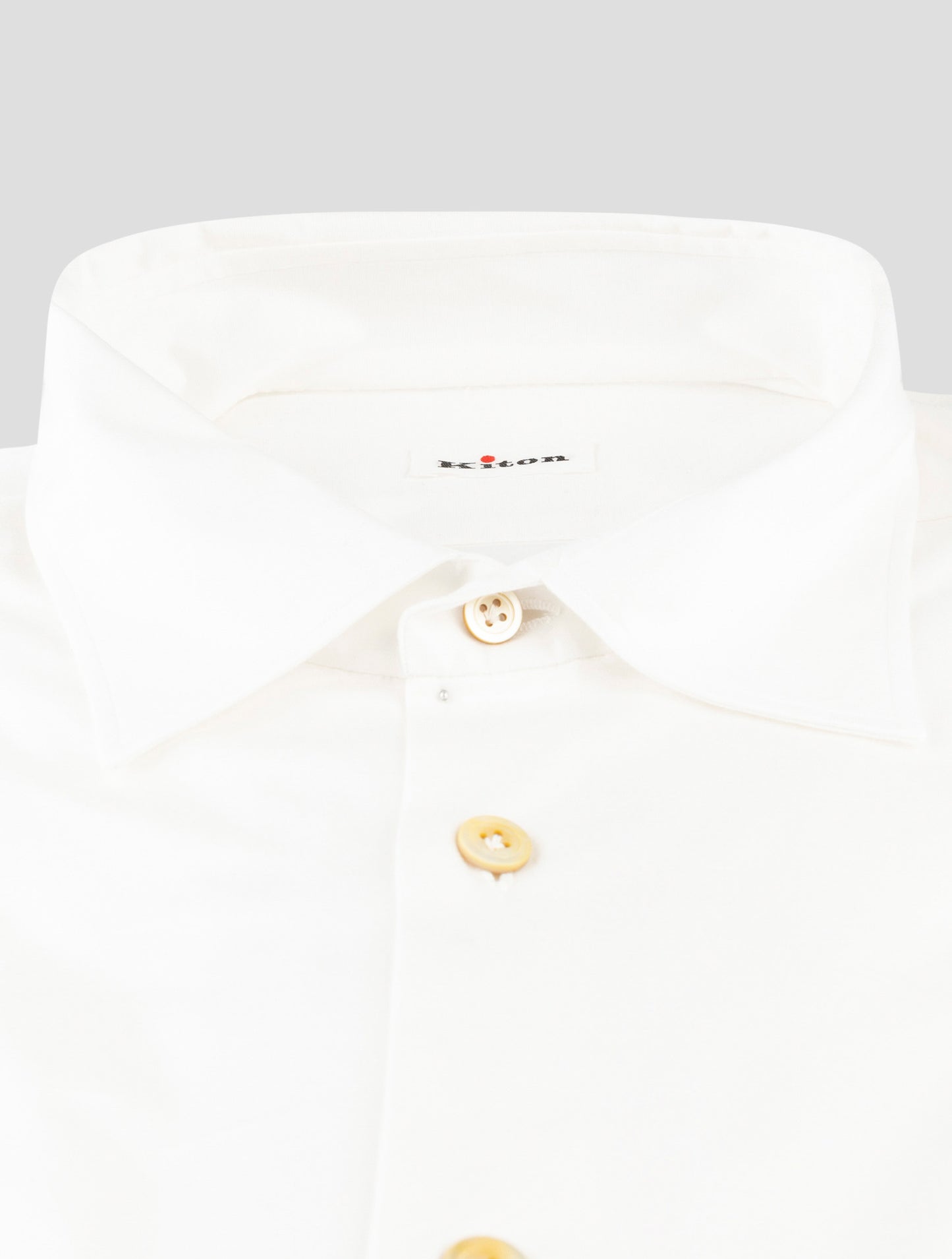 Kiton White Cotton Shirt