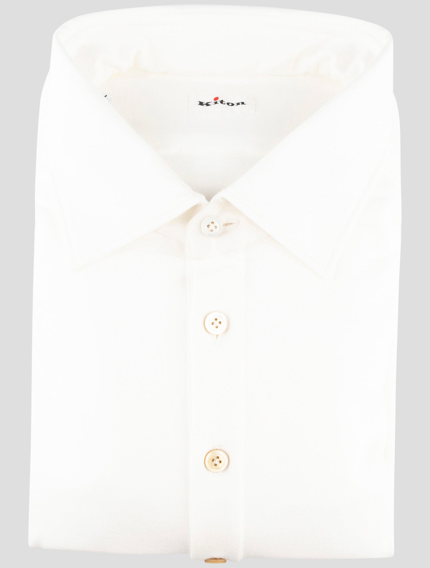 Kiton White Cotton Shirt