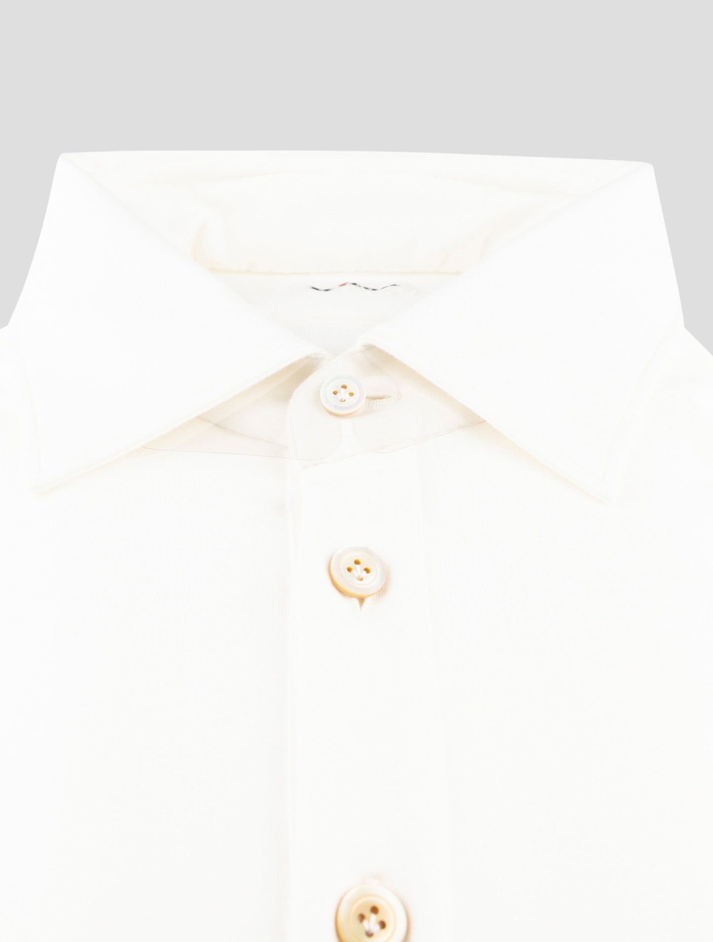 Kiton White Cotton Shirt