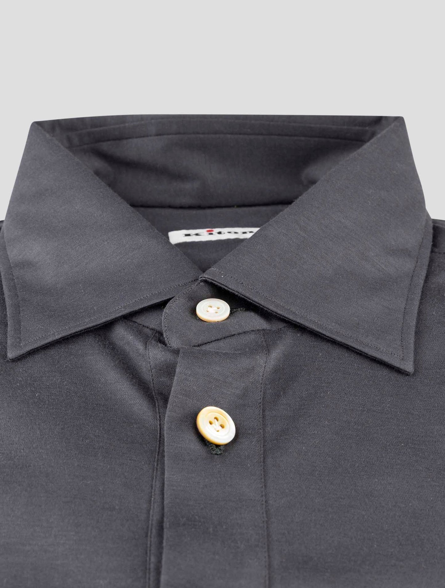 Kiton Gray Cotton Sweater Polo