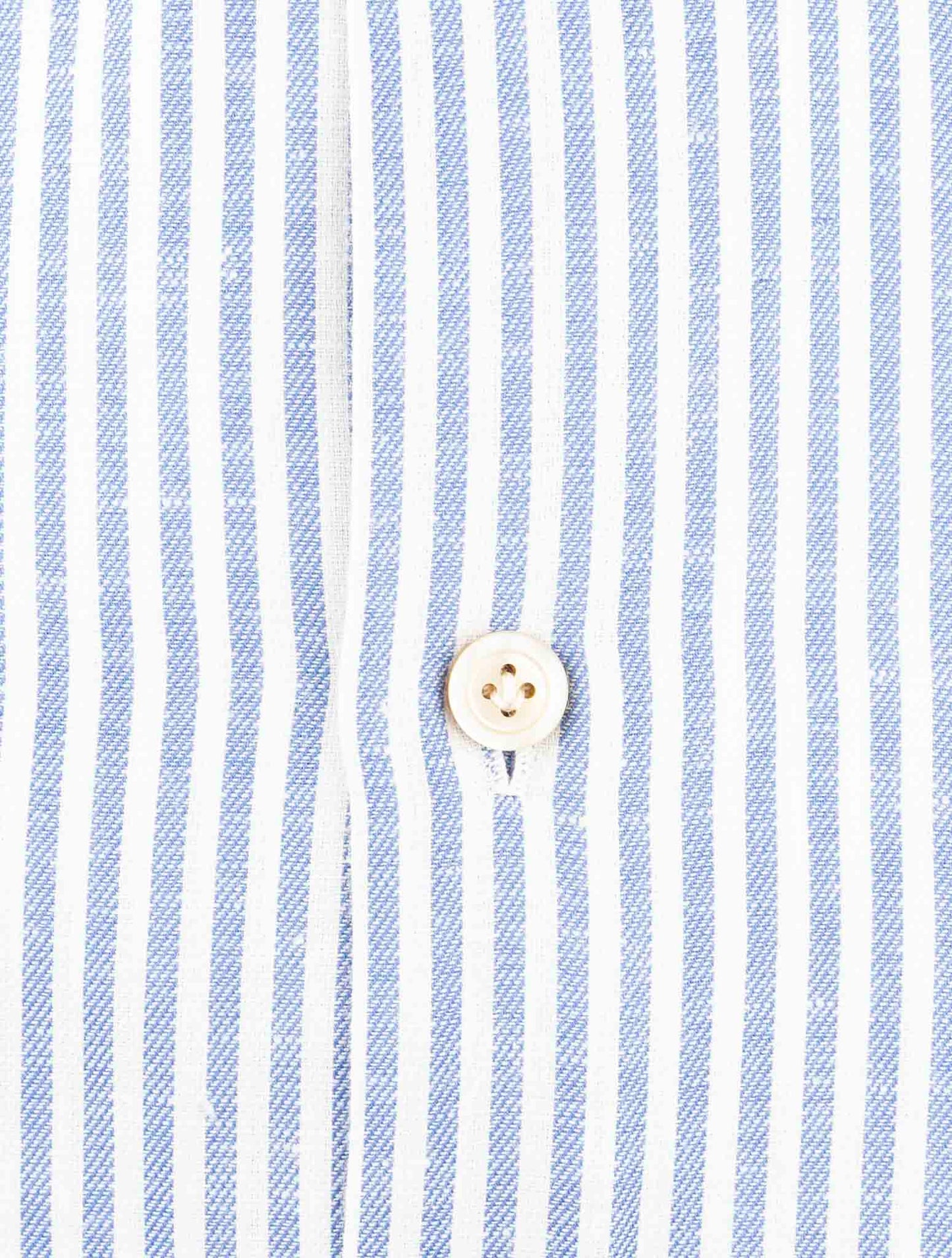 Kiton Light Blue White Cotton Shirt