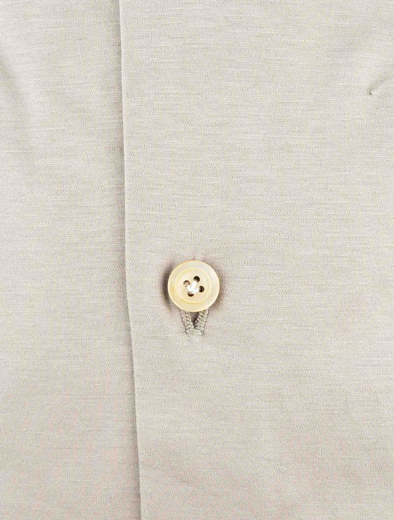 Kiton Brown Cotton Shirt