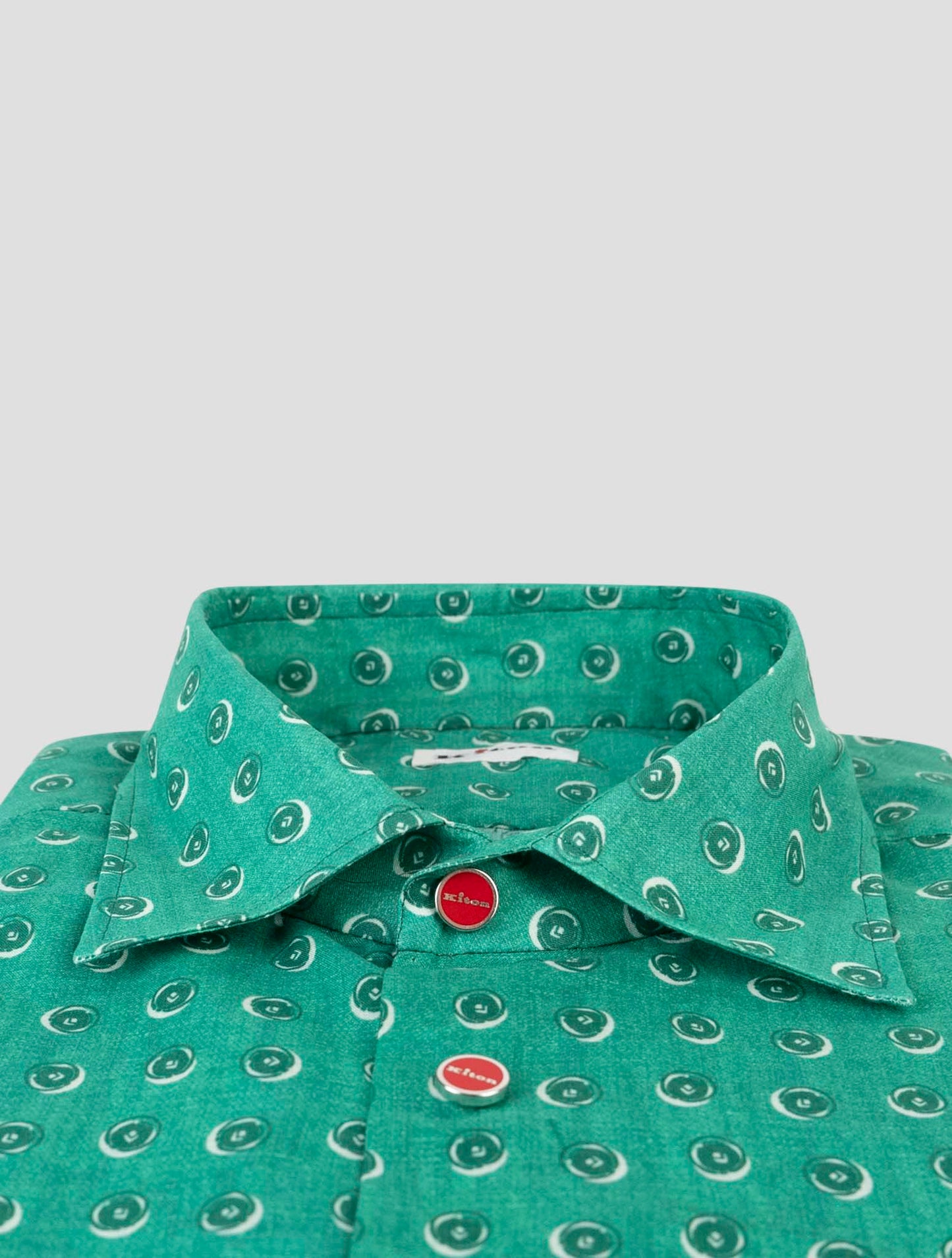 Kiton Green Cotton Shirt