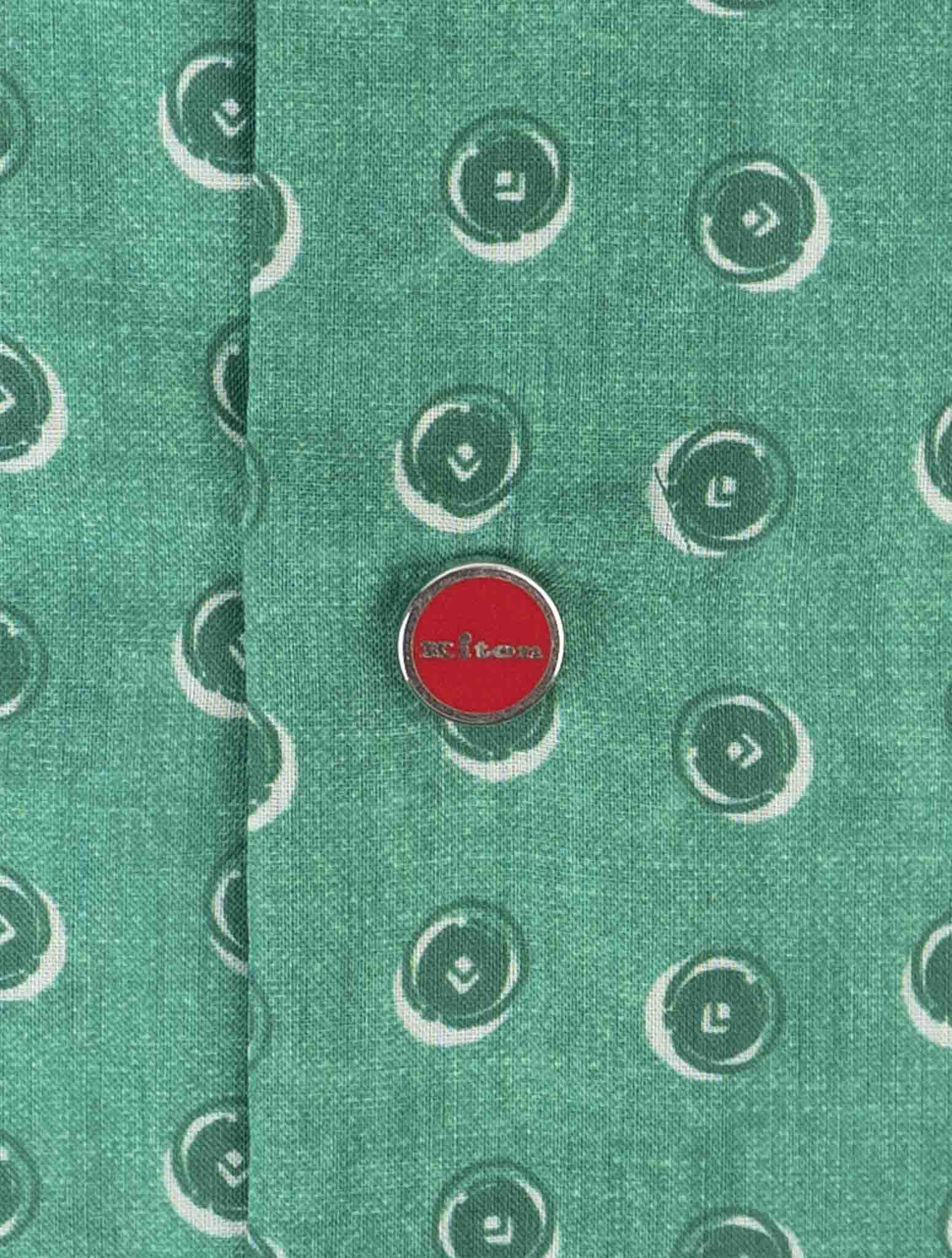 Kiton Green Cotton Shirt