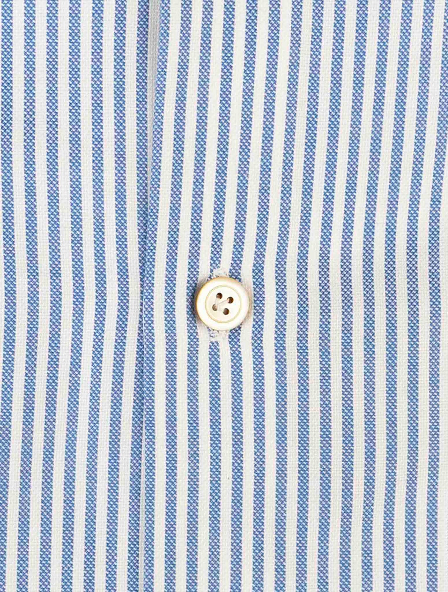 Kiton Light Blue White Cotton Shirt