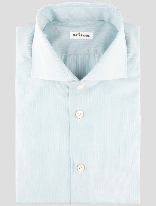 Kiton Green Cotton Shirt
