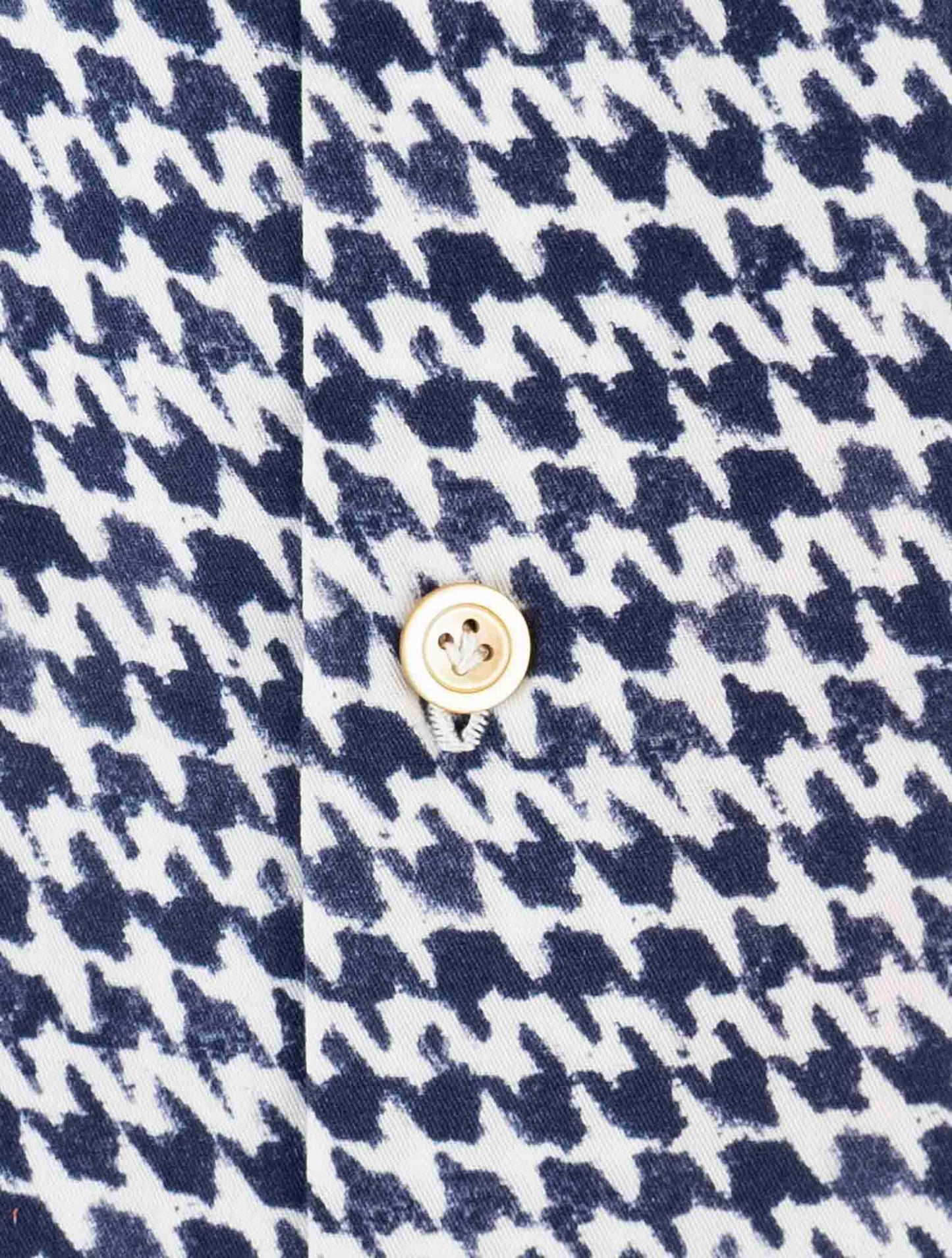 Kiton Blue White Cotton Shirt
