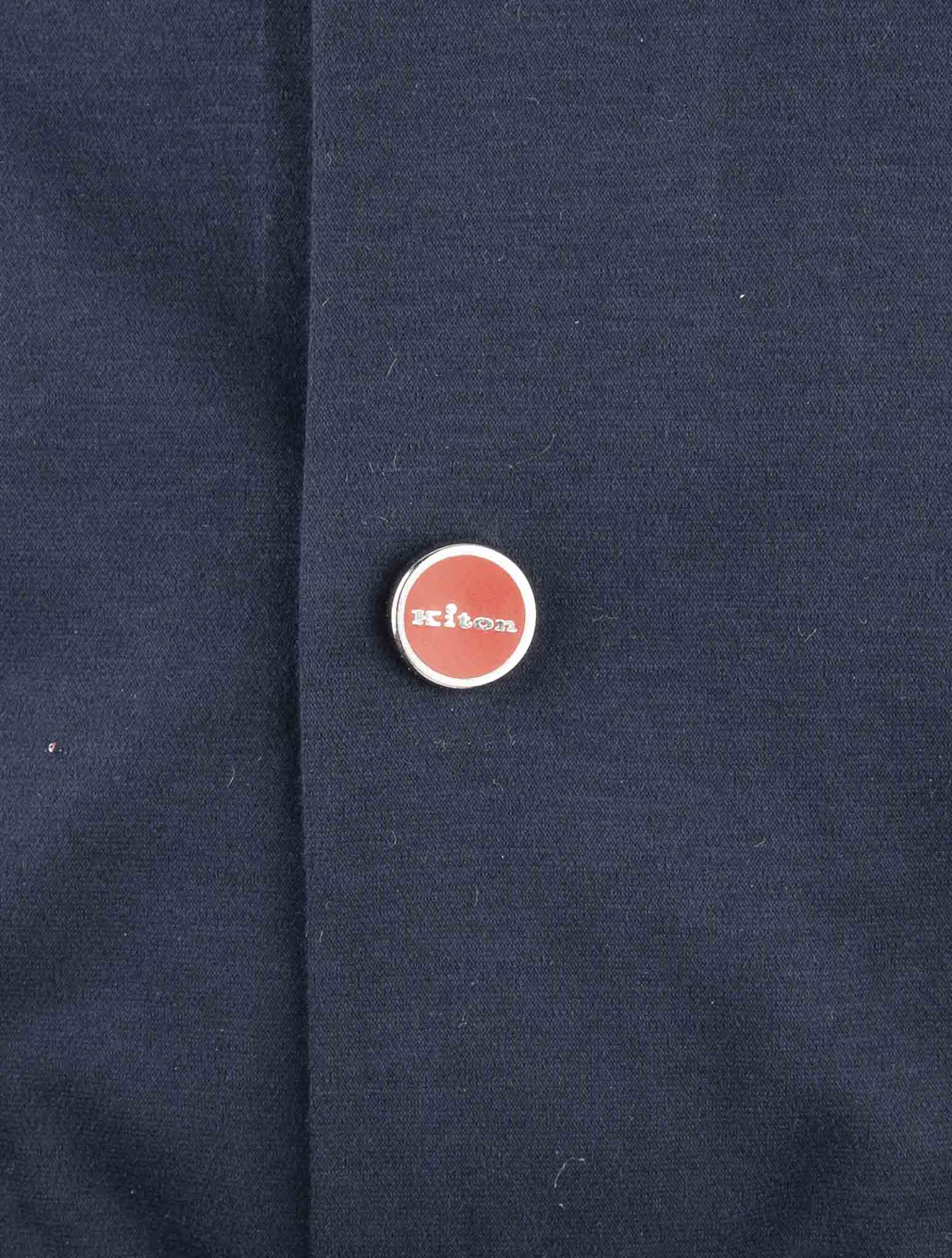 Kiton Blue Cotton Shirt