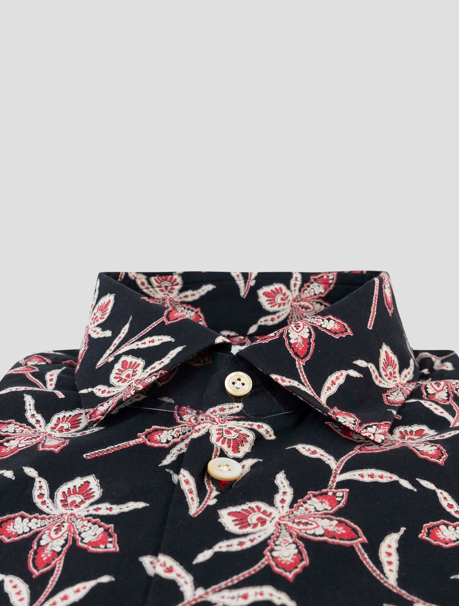 Kiton Black Cotton Shirt