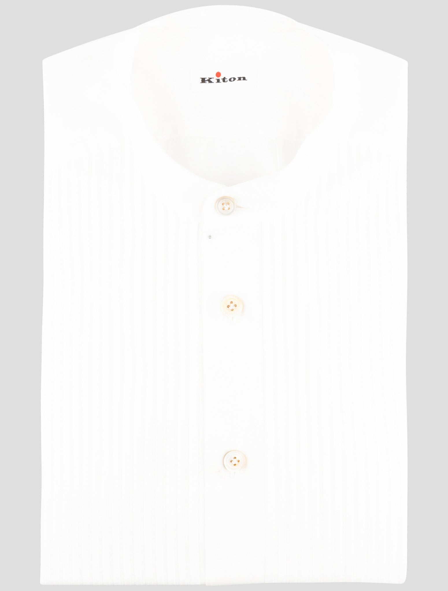 Kiton White Cotton Shirt