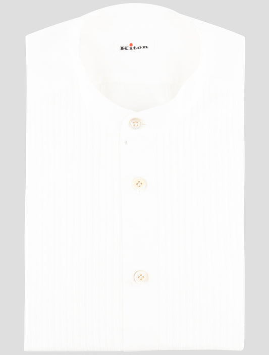 Kiton White Cotton Shirt