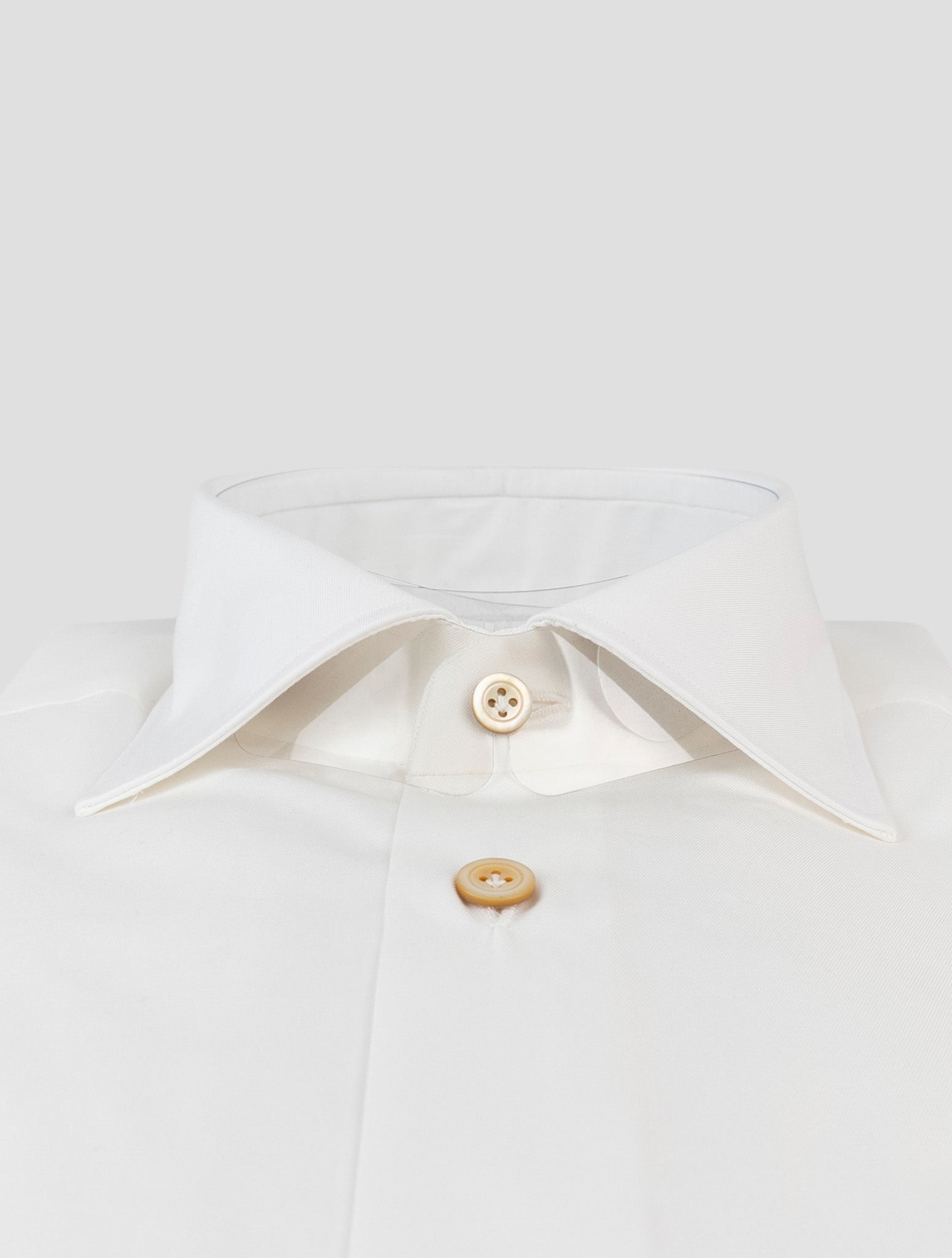 Kiton White Cotton Shirt