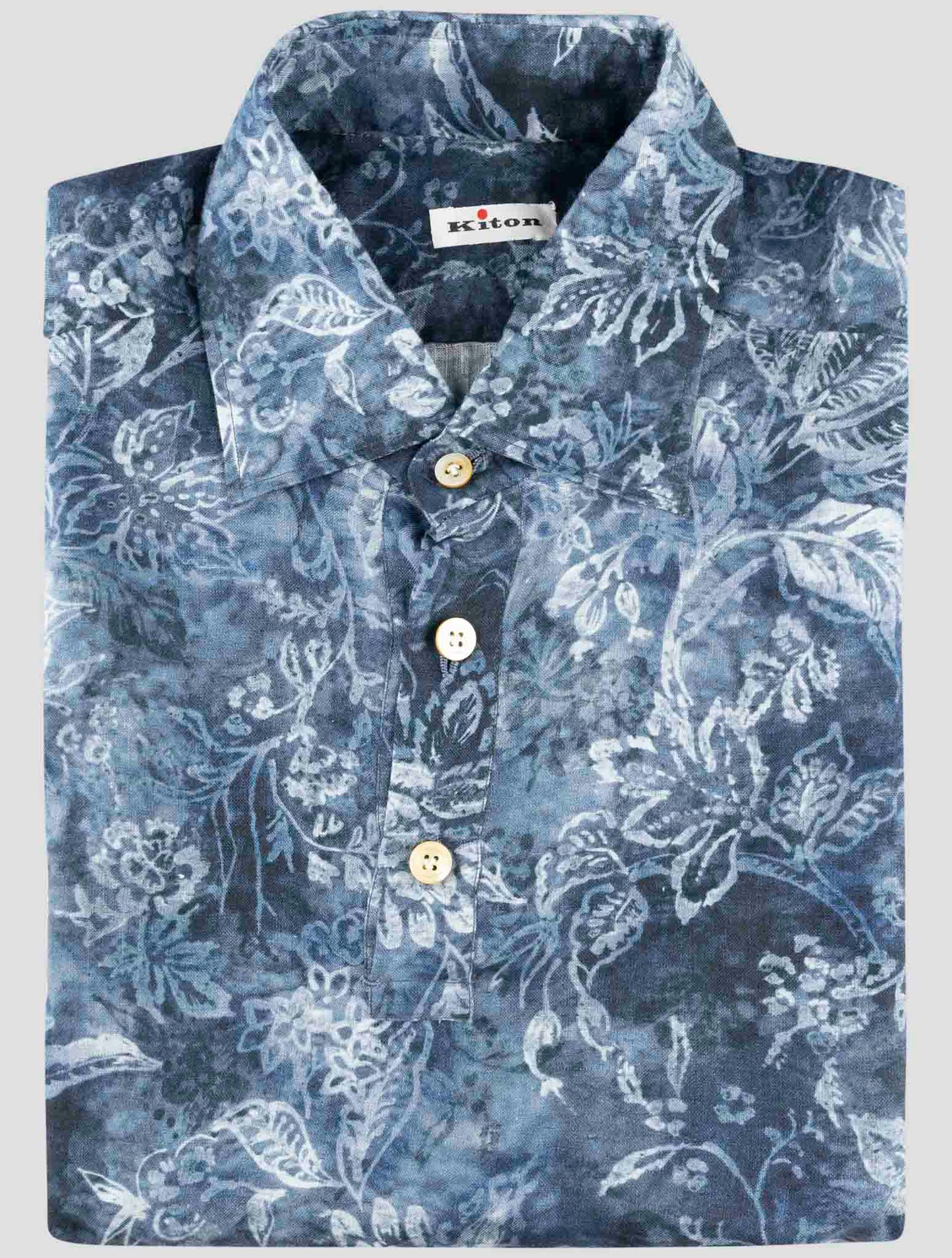 Kiton White Cotton Polo