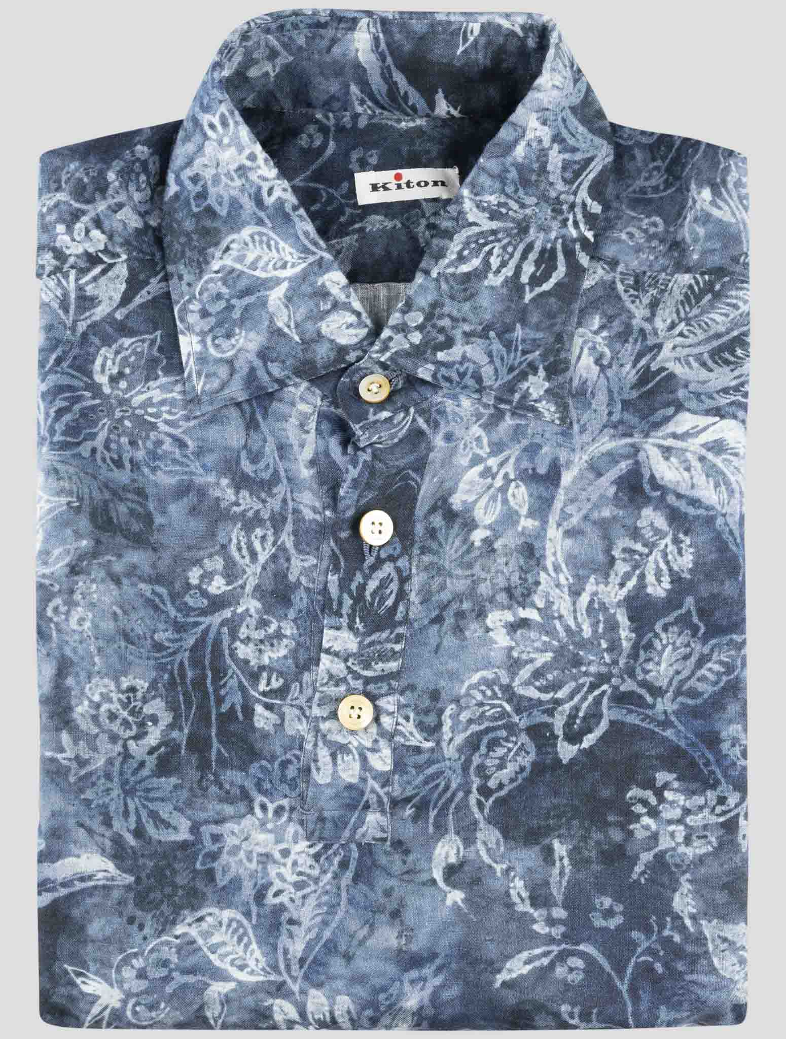 Kiton White Cotton Polo