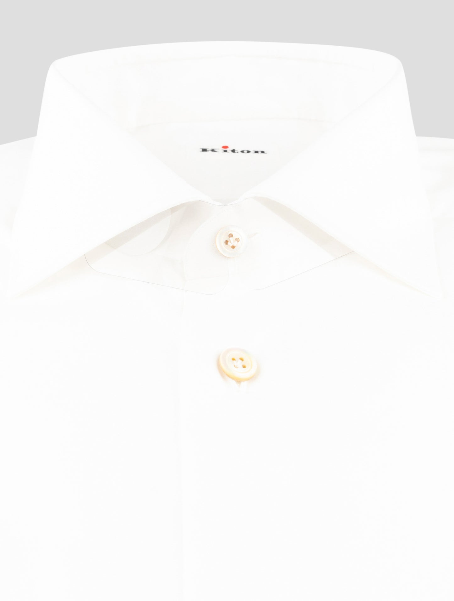 Kiton White Cotton Shirt