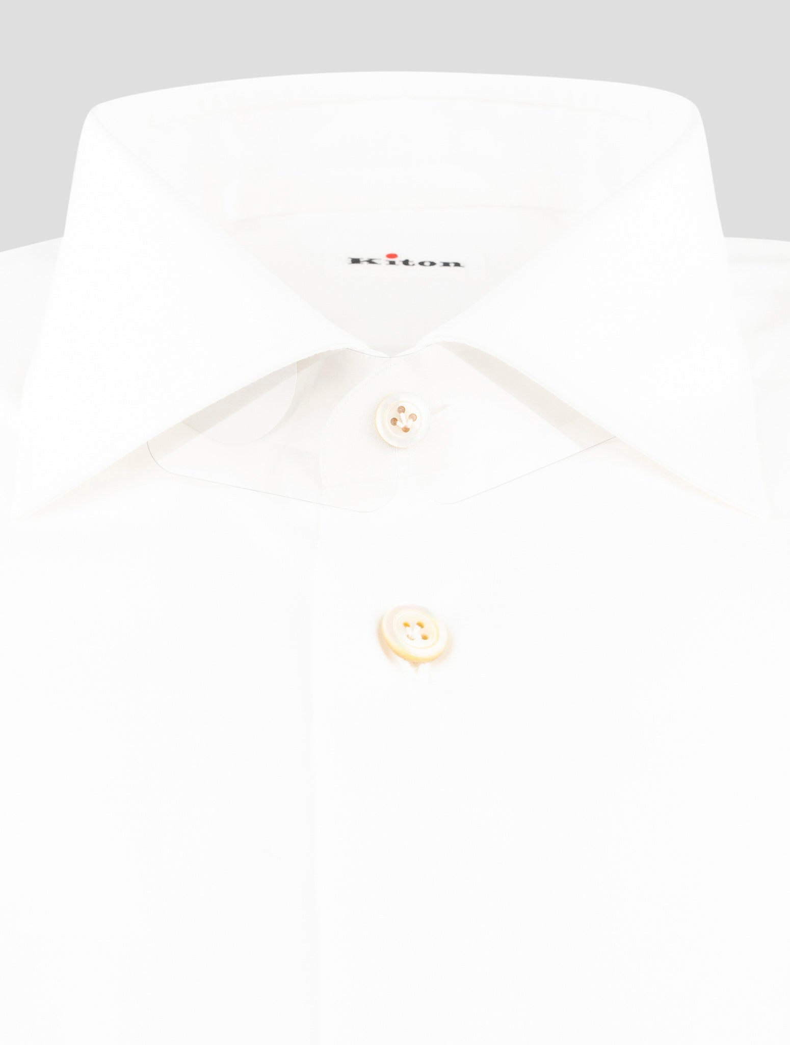 Kiton White Cotton Shirt