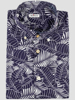 Kiton Blue Cotton Shirt