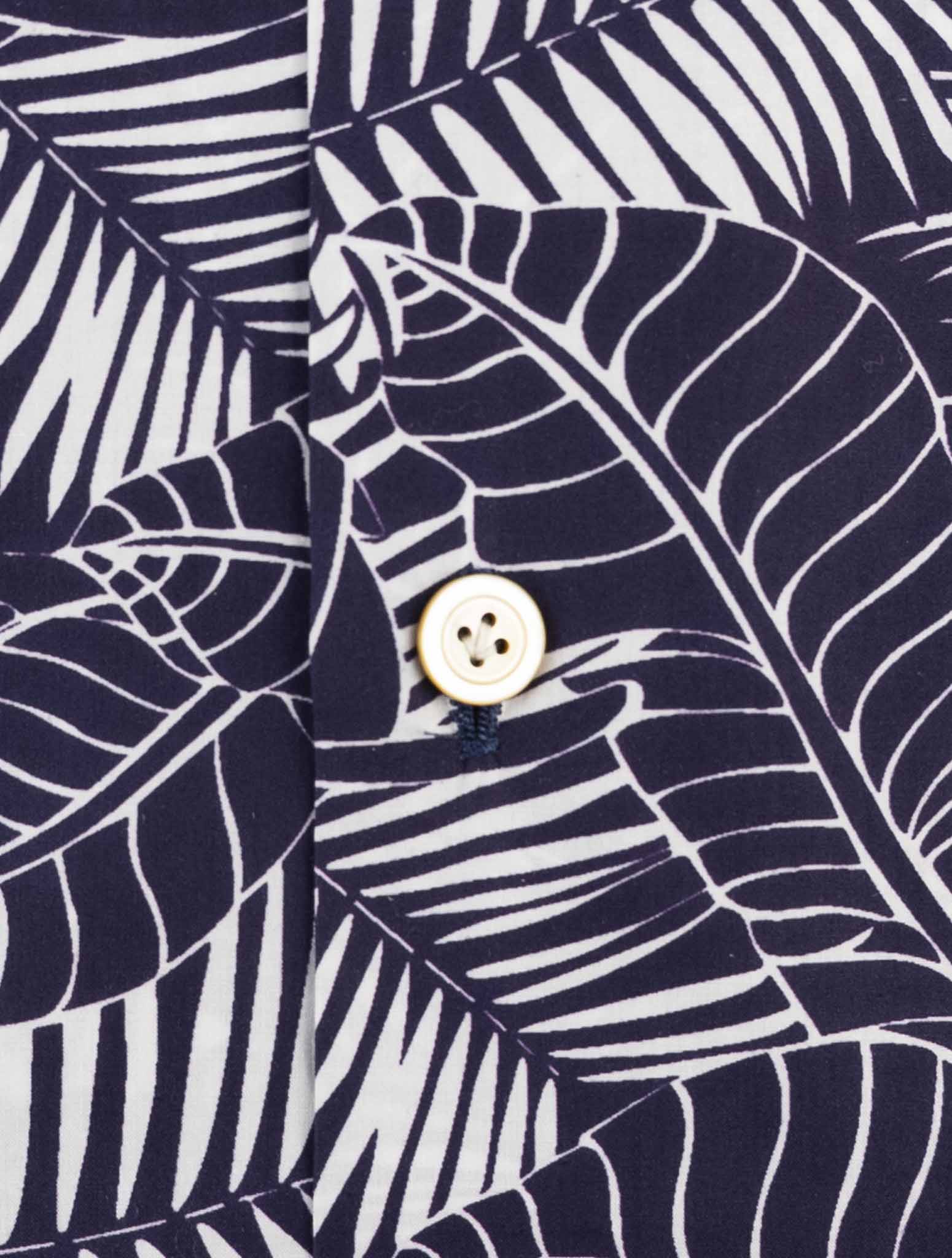 Kiton Blue Cotton Shirt