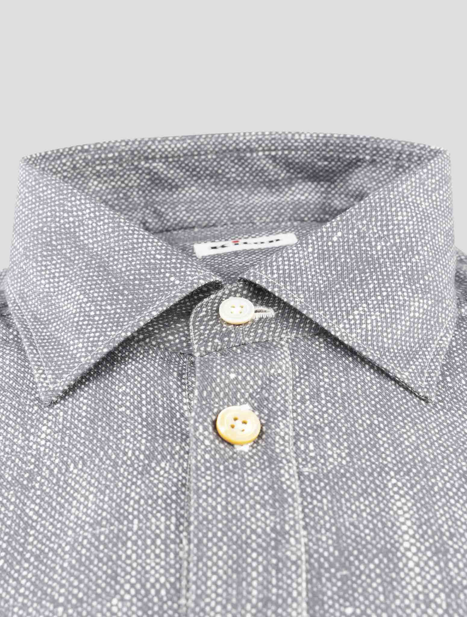 Kiton Gray Cotton Sweater Polo