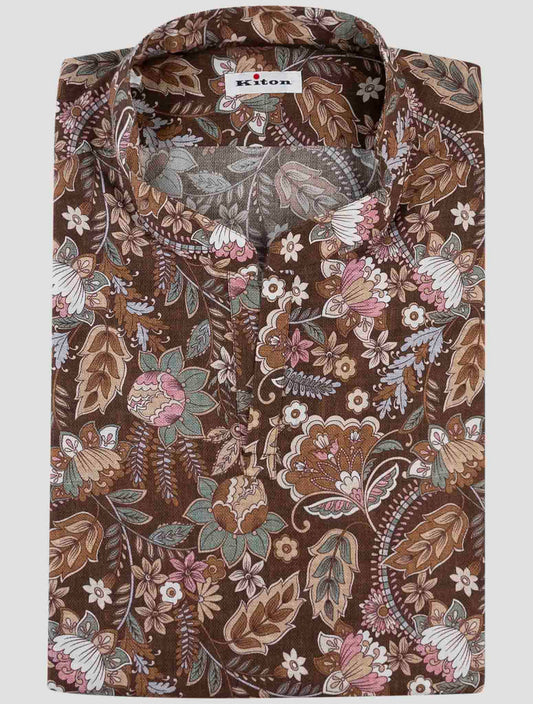 Kiton Multicolor Cotton Shirt