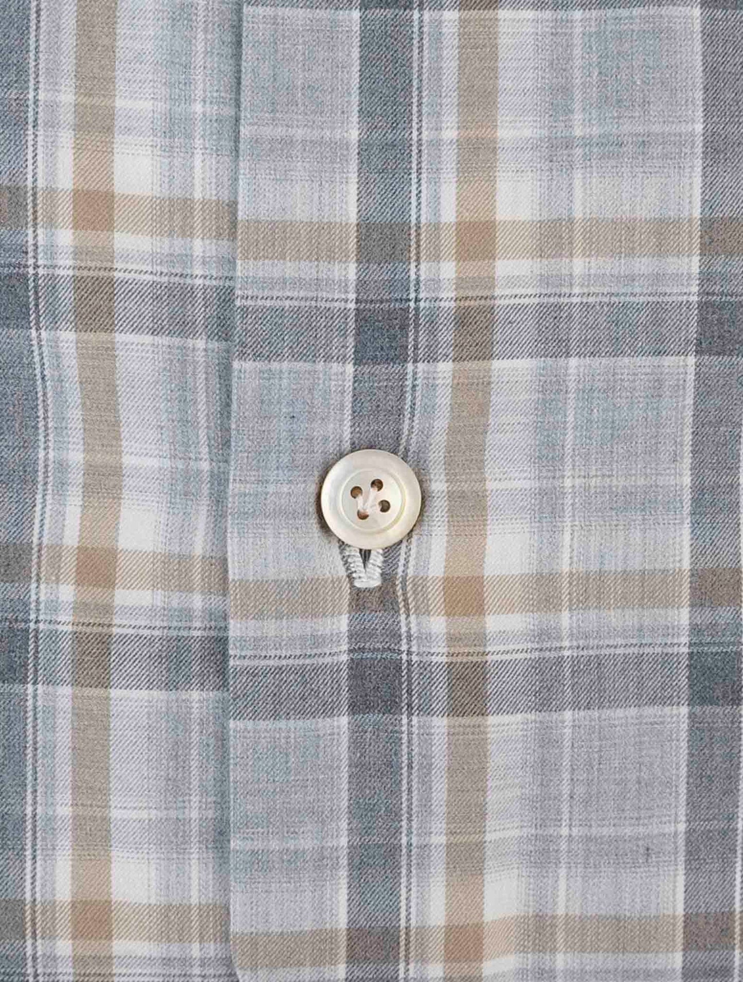 Kiton Gray Cotton Shirt