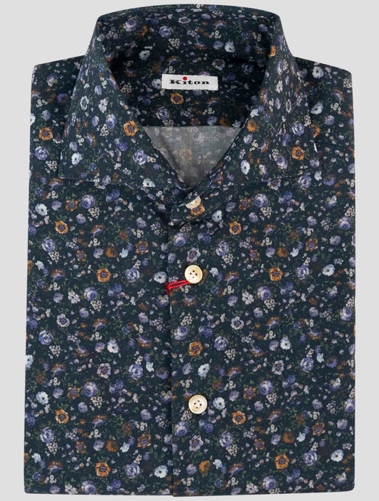 Kiton Multicolor Wool Shirt