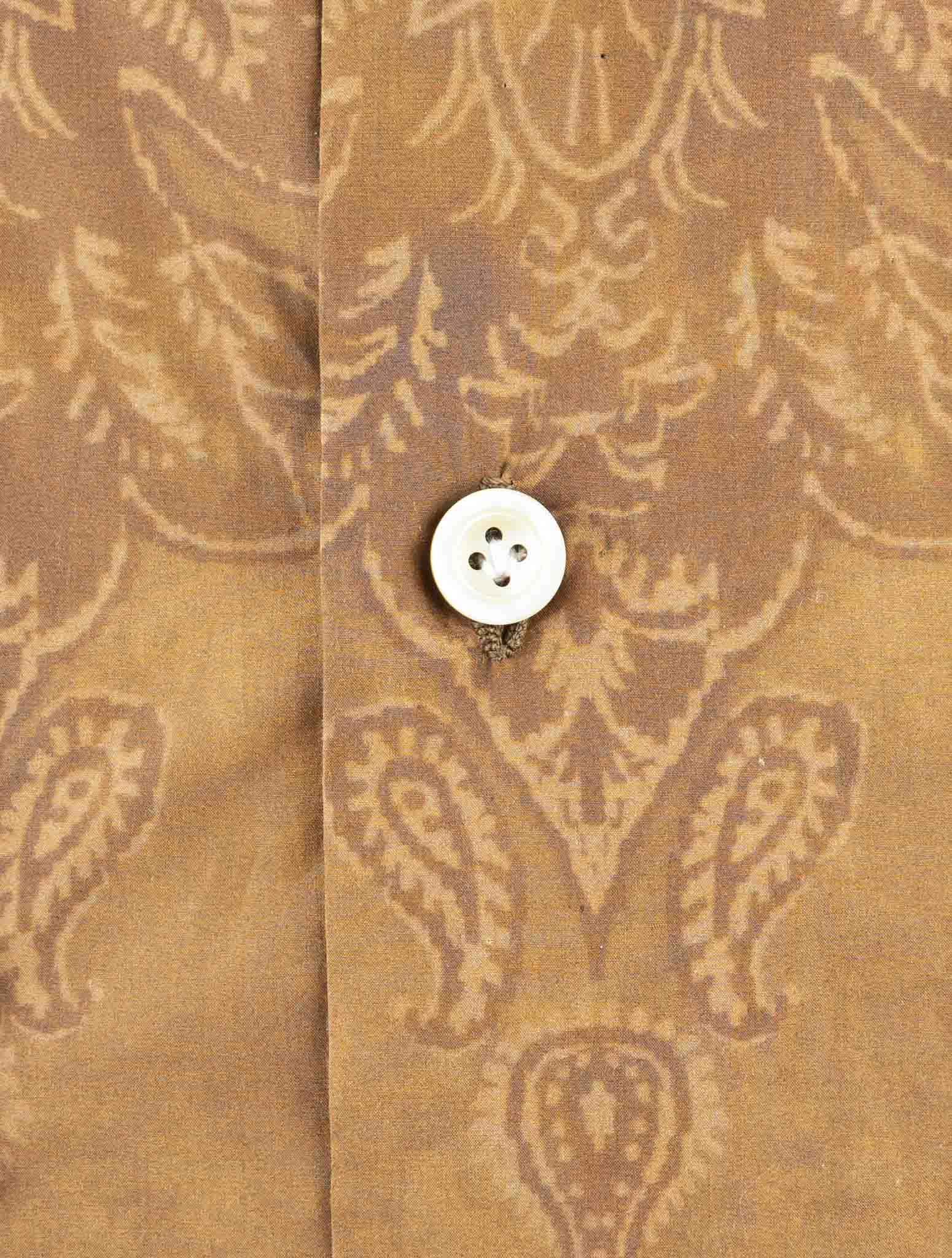 Kiton Brown Cotton Shirt