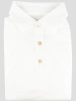 Kiton White Cotton Polo