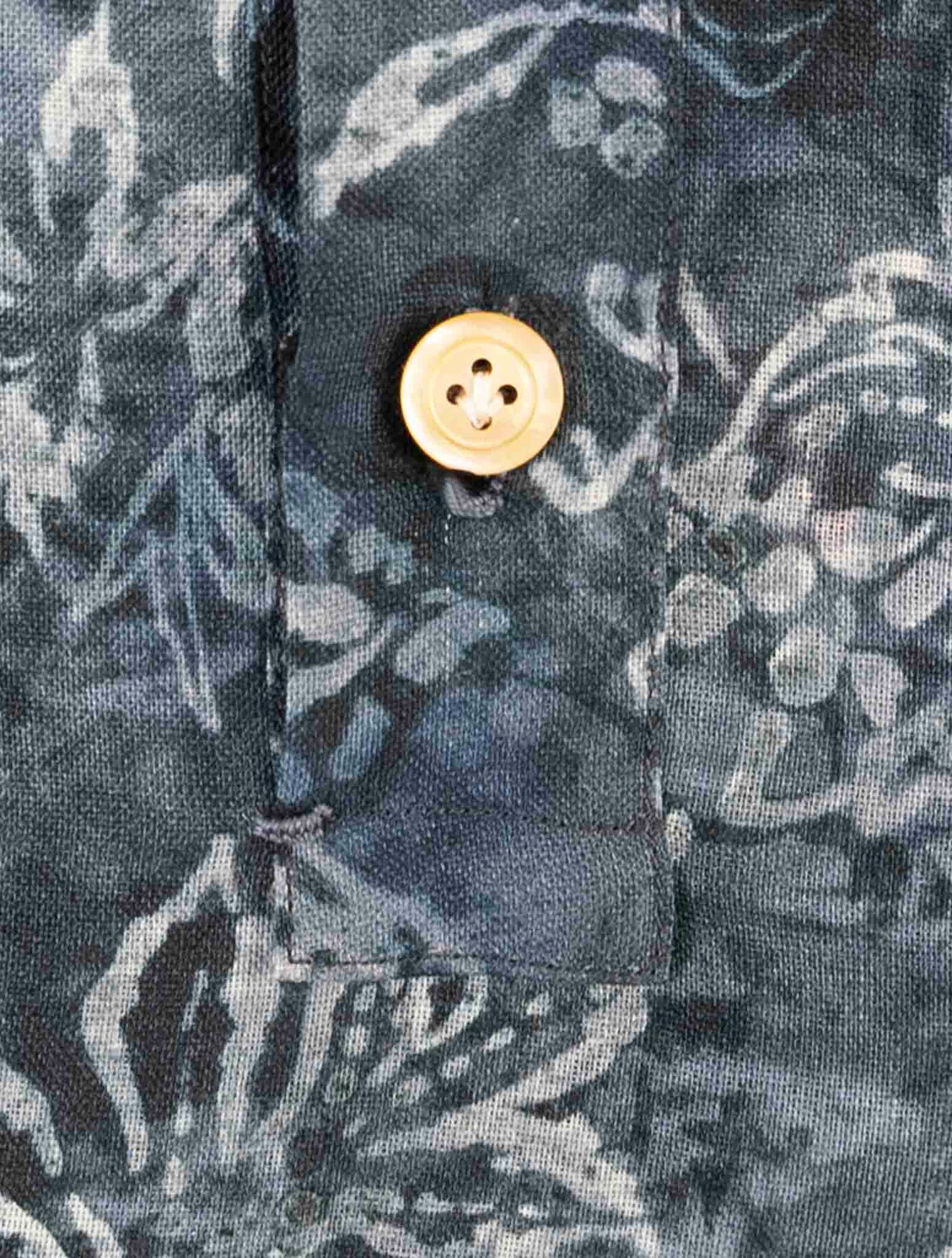 Kiton Blue Cotton Linen Shirt