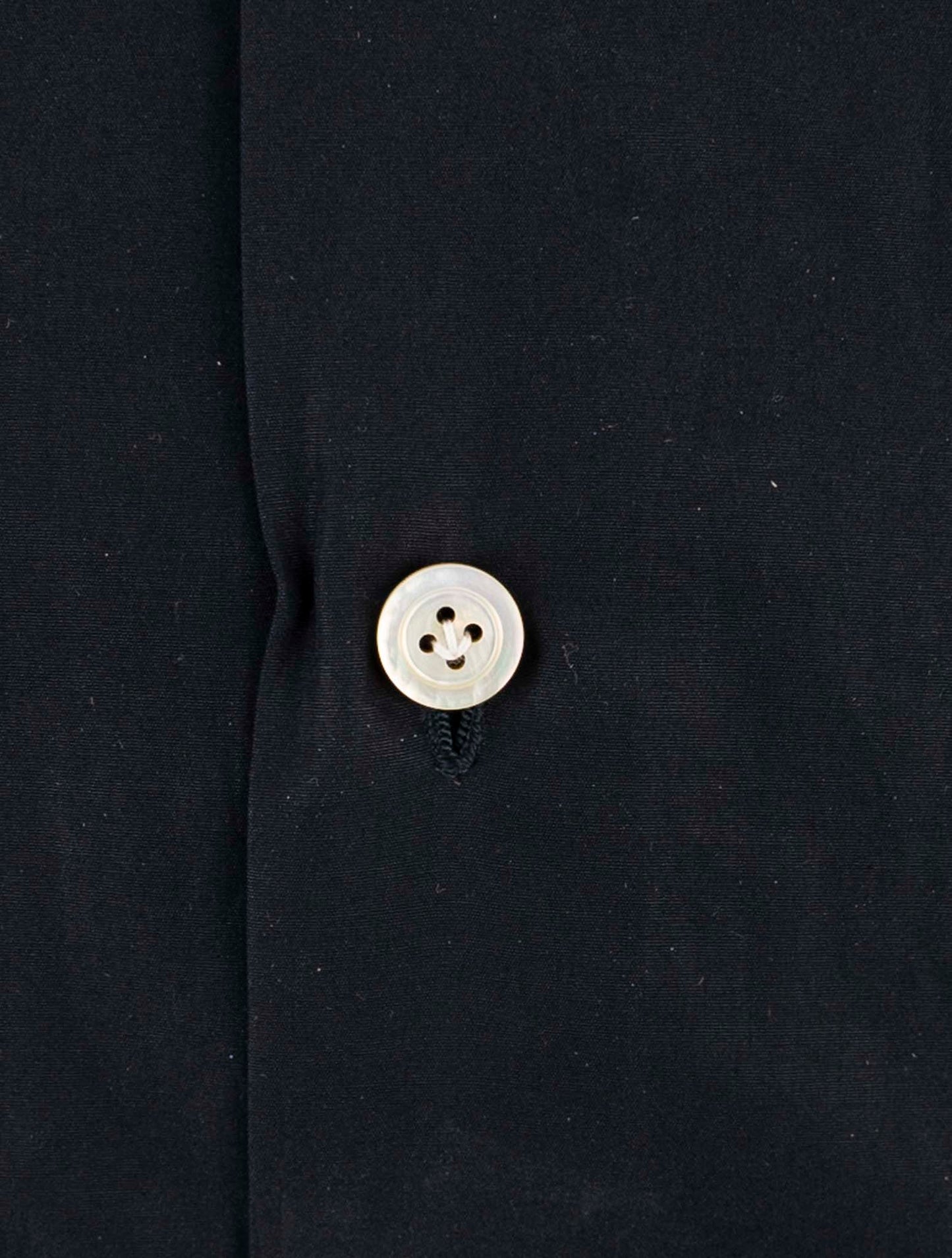 Kiton Black Cotton Shirt