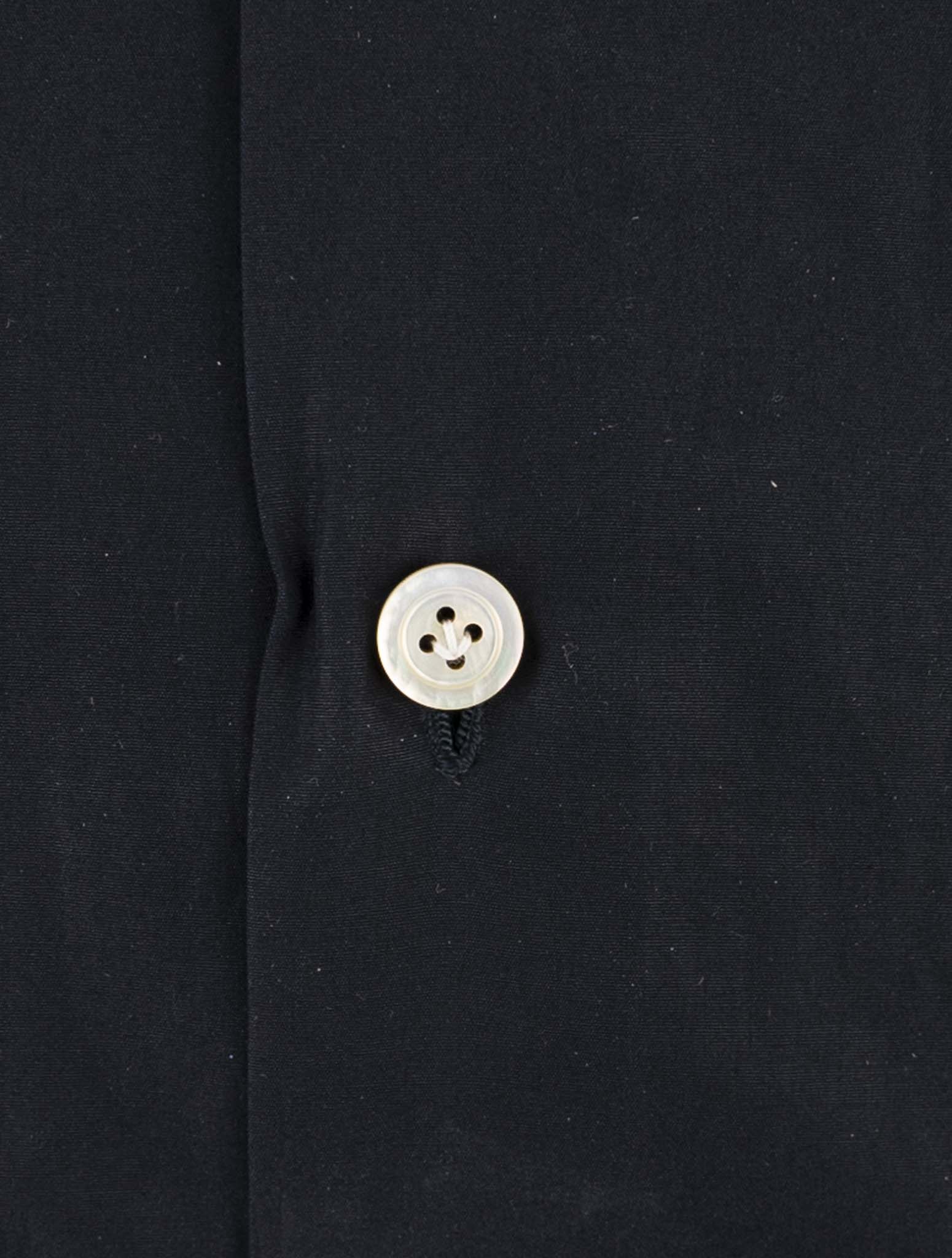 Kiton Black Cotton Shirt