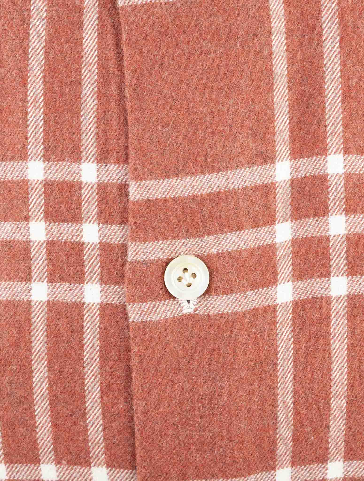 Kiton Burgundy Cotton Shirt